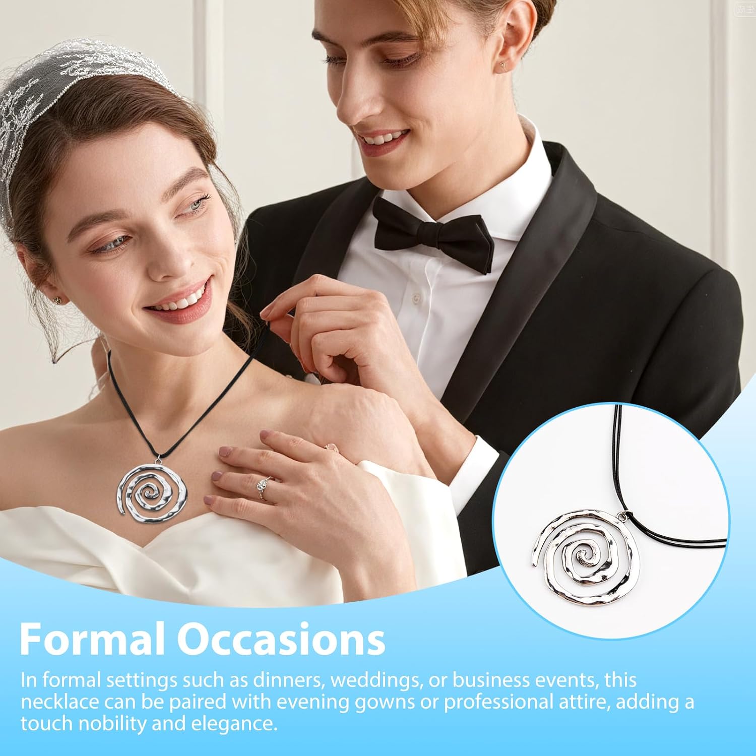 Spiral Necklace(silver+gold) - Image 6