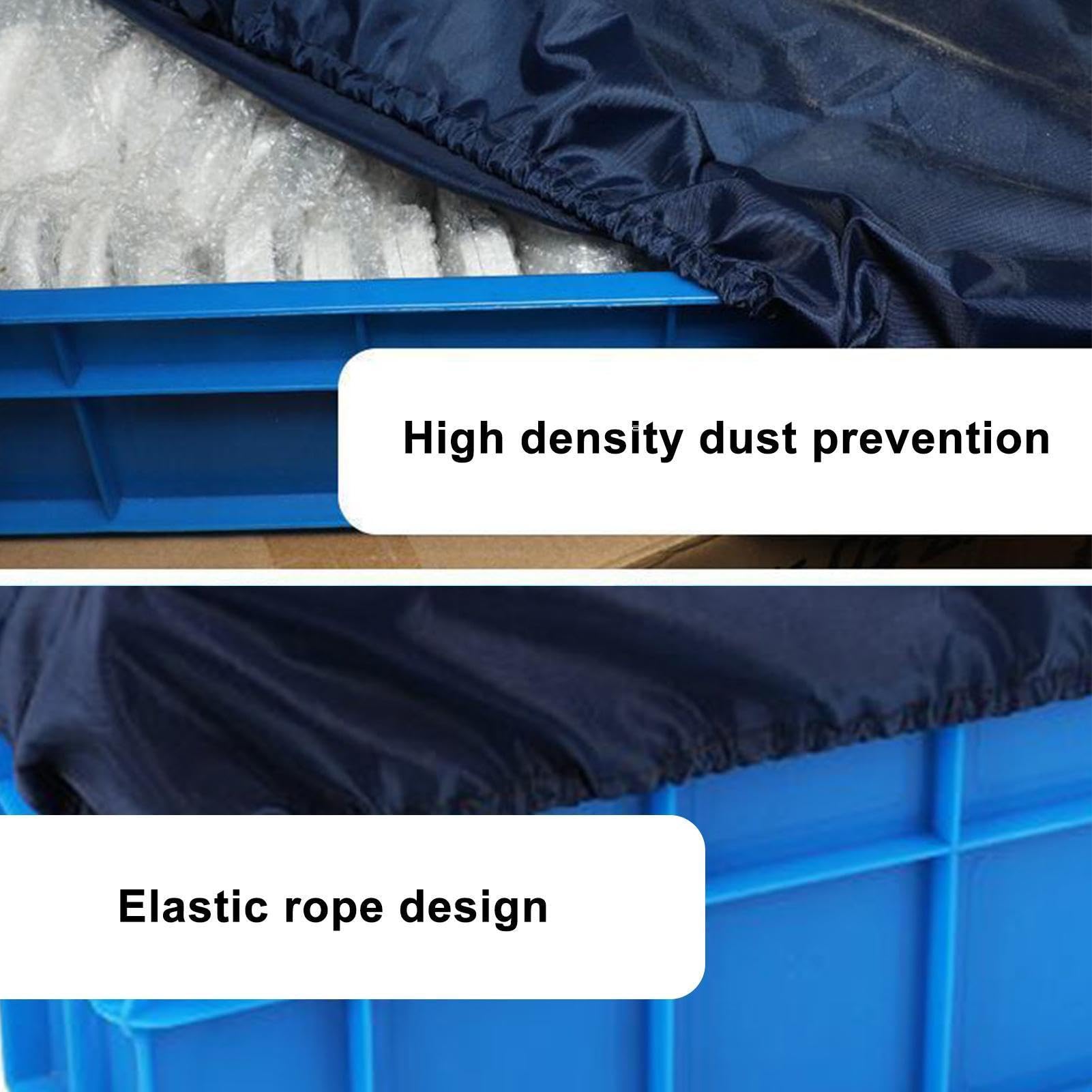 Staubdichte Abdeckung Für Deckboxen – Boxabdeckungen, Waschbar, Wasserdicht, Schützend, Aufbewahrungskorb Mit Elastischem Seil, Garagenbedarf, Häuser, Küchen, Decks, Terrassenmöbel, Regenschutz | UV-R