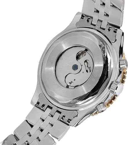 Miniatura 5 de Forsining Forsining Reloj de pulsera tourbillon para hombre de cuerda automática resistente al agua de acero inoxidable con calendario