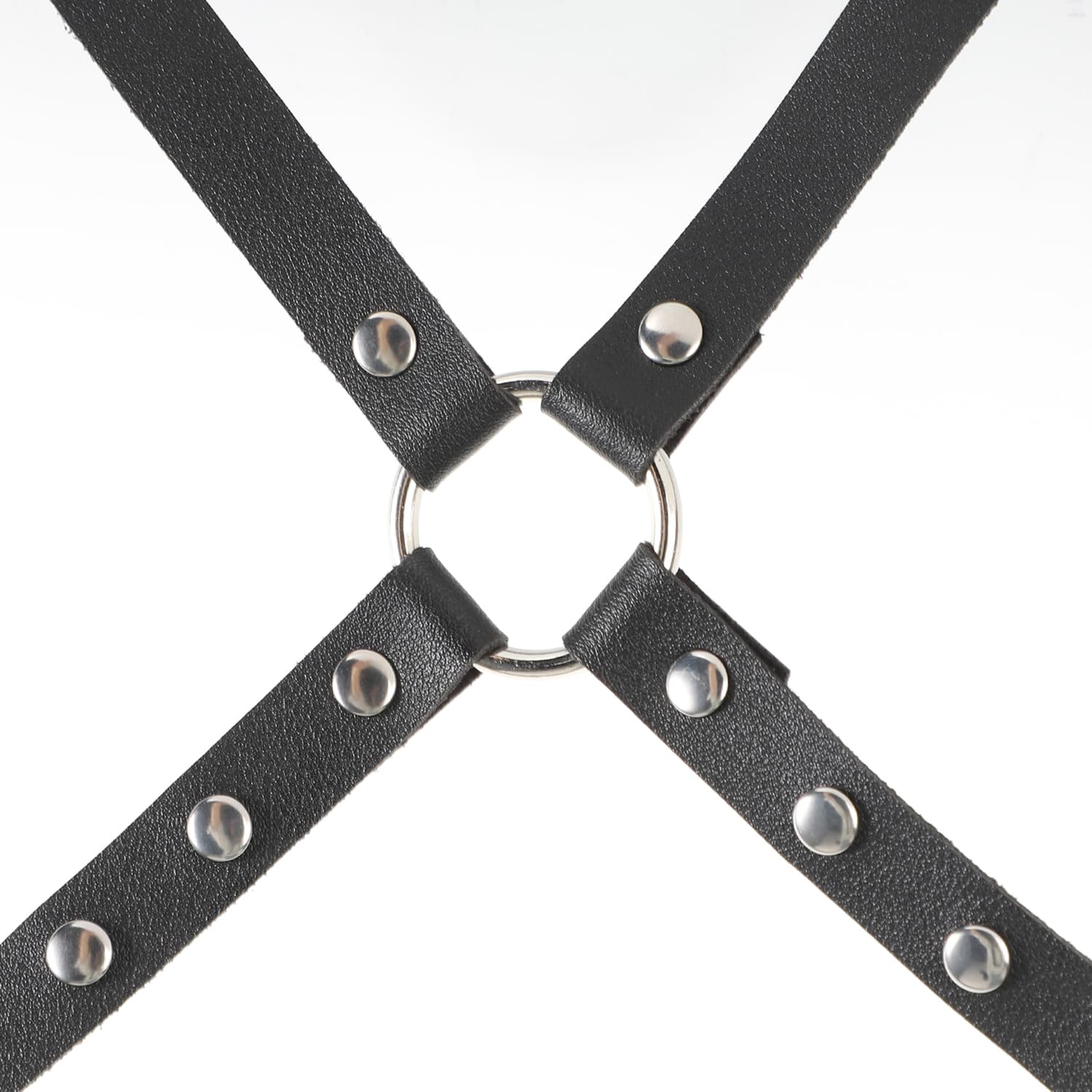 ITODA Harnais de Poitrine Punk en Cuir pour Femme Chaîne de Corps Gothique Sexy Harnais de Chaîne Réglable pour Tenue Rave Punk Corps Ceinture pour Soirée Clubbing Fête Hallowee Cosplay Jouet d’Amour