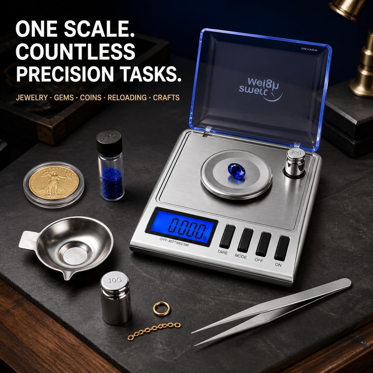 Smart Weigh GEM20 Milligram Scale - Precision Measurement -11