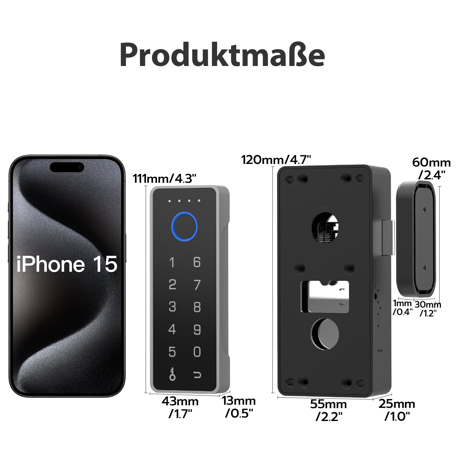 Zamek do szuflady z hasłem linii papilarnych, eLinkSmart RFID-NFC, zabezpieczenie przed dziećmi z aplikacją, idealny do szafek na likier, szafki, bez wiercenia, mocowanie wszystkiego, pionowo