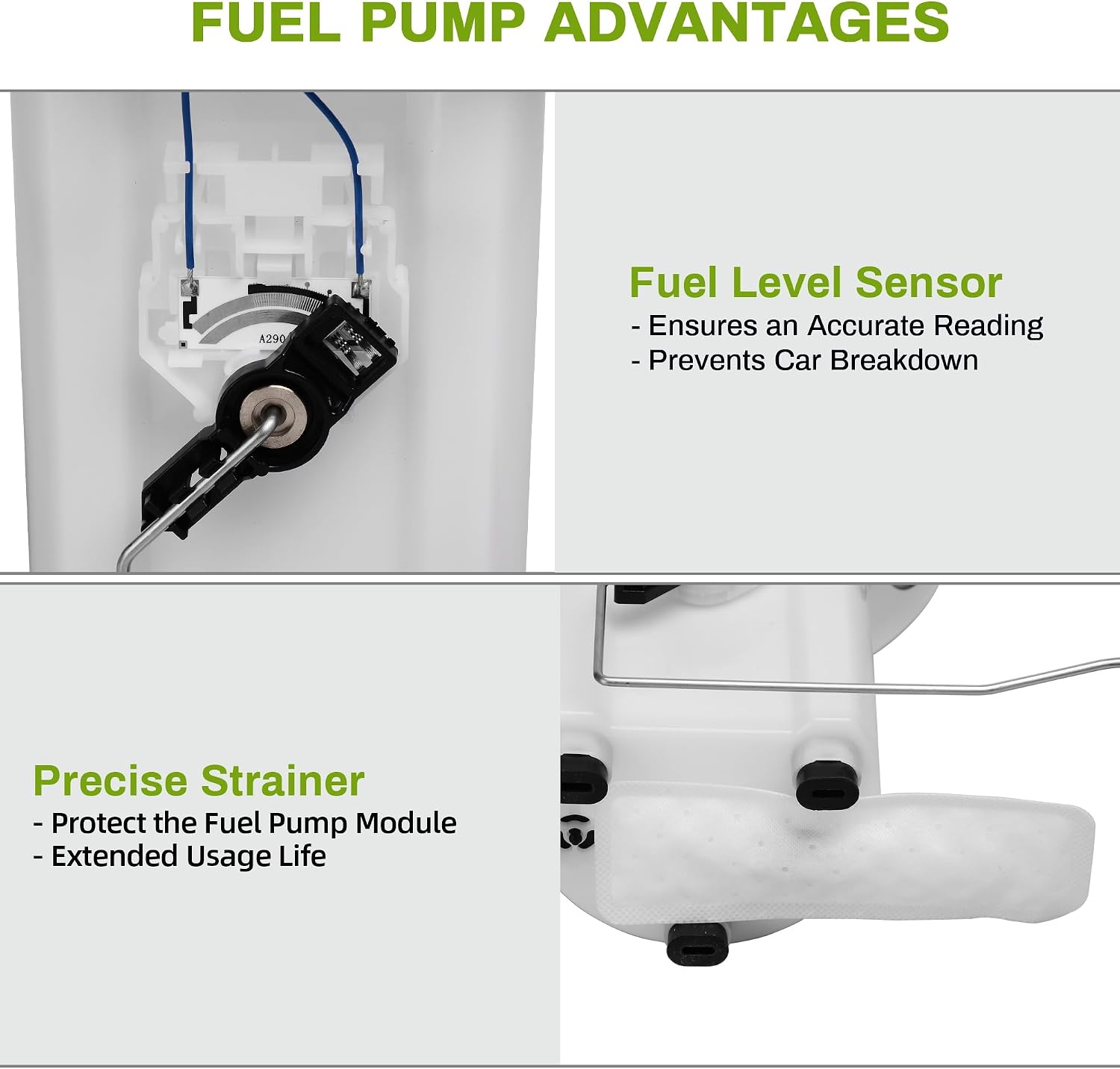 AUTOSAVER88 Fuel Pump Compatible with 1999 2000 2001 2002 2003 2004 Jeep Grand Cherokee 4.0L 4.7L