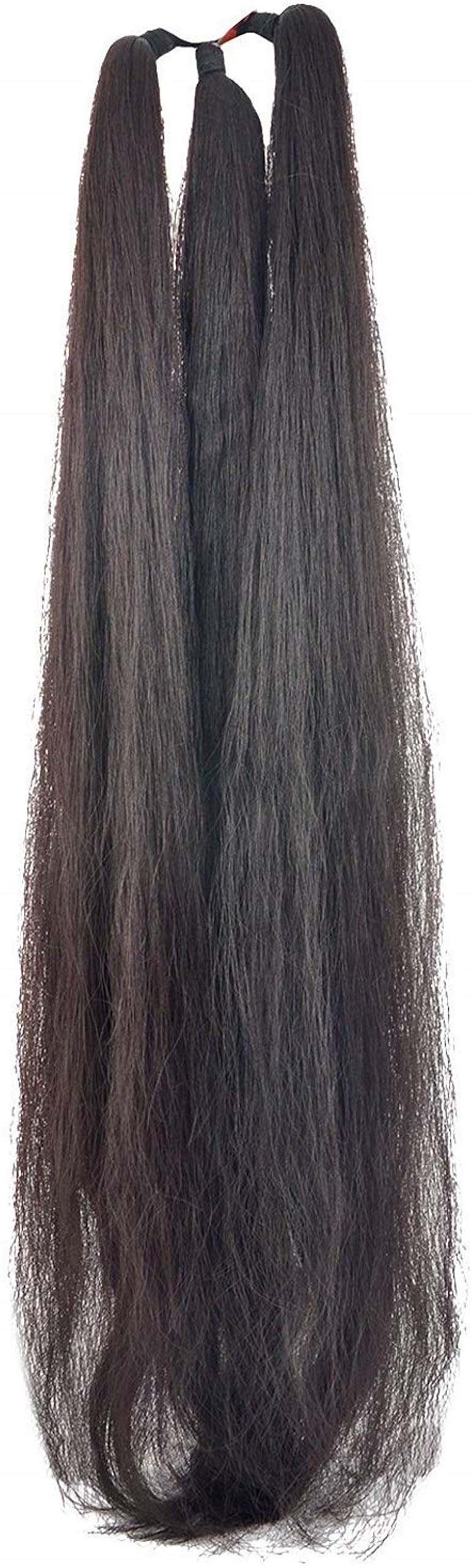 Chronex® Women's Thick Nylon False Hair Extension, 24 inch (Black)