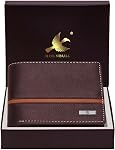 Hornbull Men's Denial Genuine Leather RFID Blocking Wallet (Brown)