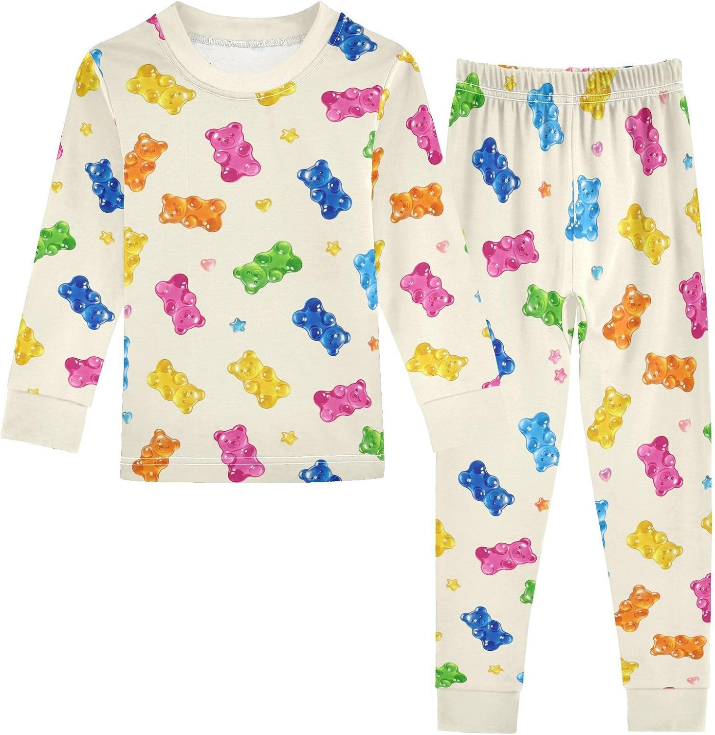 Girls Boys' Long Sleeve Top and Pants 2 Piece Cotton Soft & Cute for Kids 2-8 Years