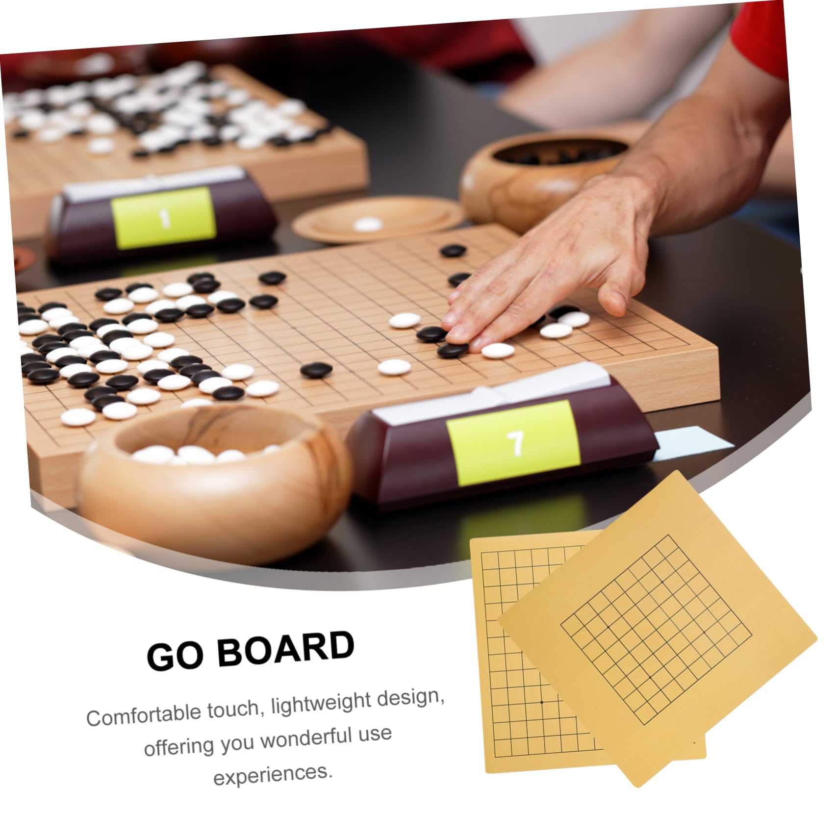 SUPVOX Tablero De Go Portátil Plegable 12.59X11.81In Juego De Mesa Tradicional Accesorio De Ajedrez Go para Niños Y Adultos Ideal para Casa Viajes Y Juegos Infantiles