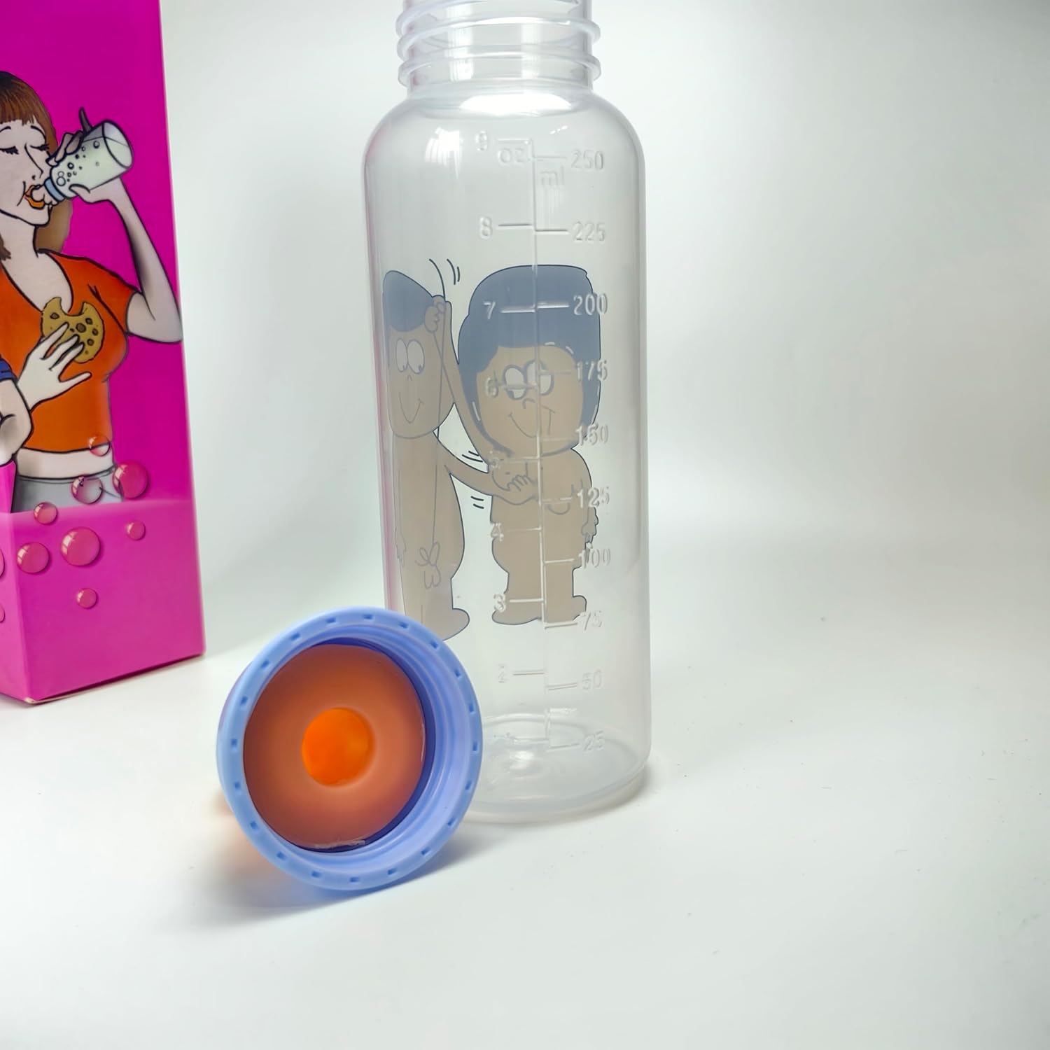 Funny Bottle with Penis Cap,Novelty Dicks Shape Cup for Bachelorette Party,Girls Night,Bar Decoration,Gag Gift