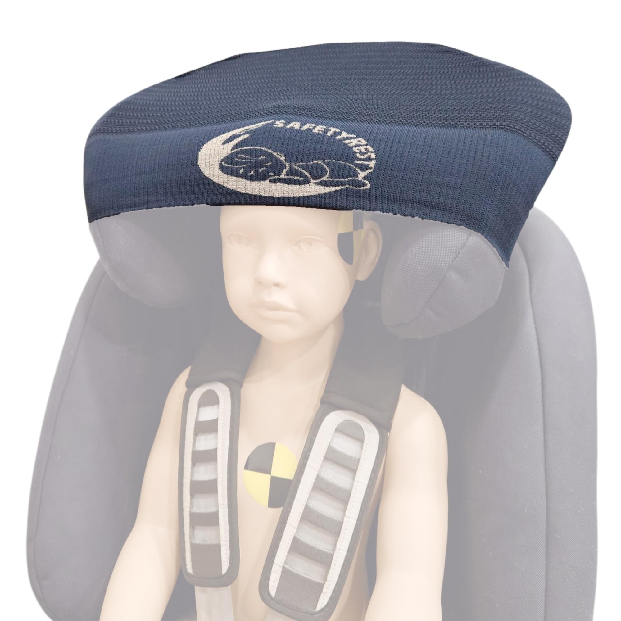 Cinturino Supporto Testa Bambini Auto, Reggitesta Ergonomico per Seggiolino, Cuscino Poggiatesta Traspirante per Viaggi Comodi e Sicuri