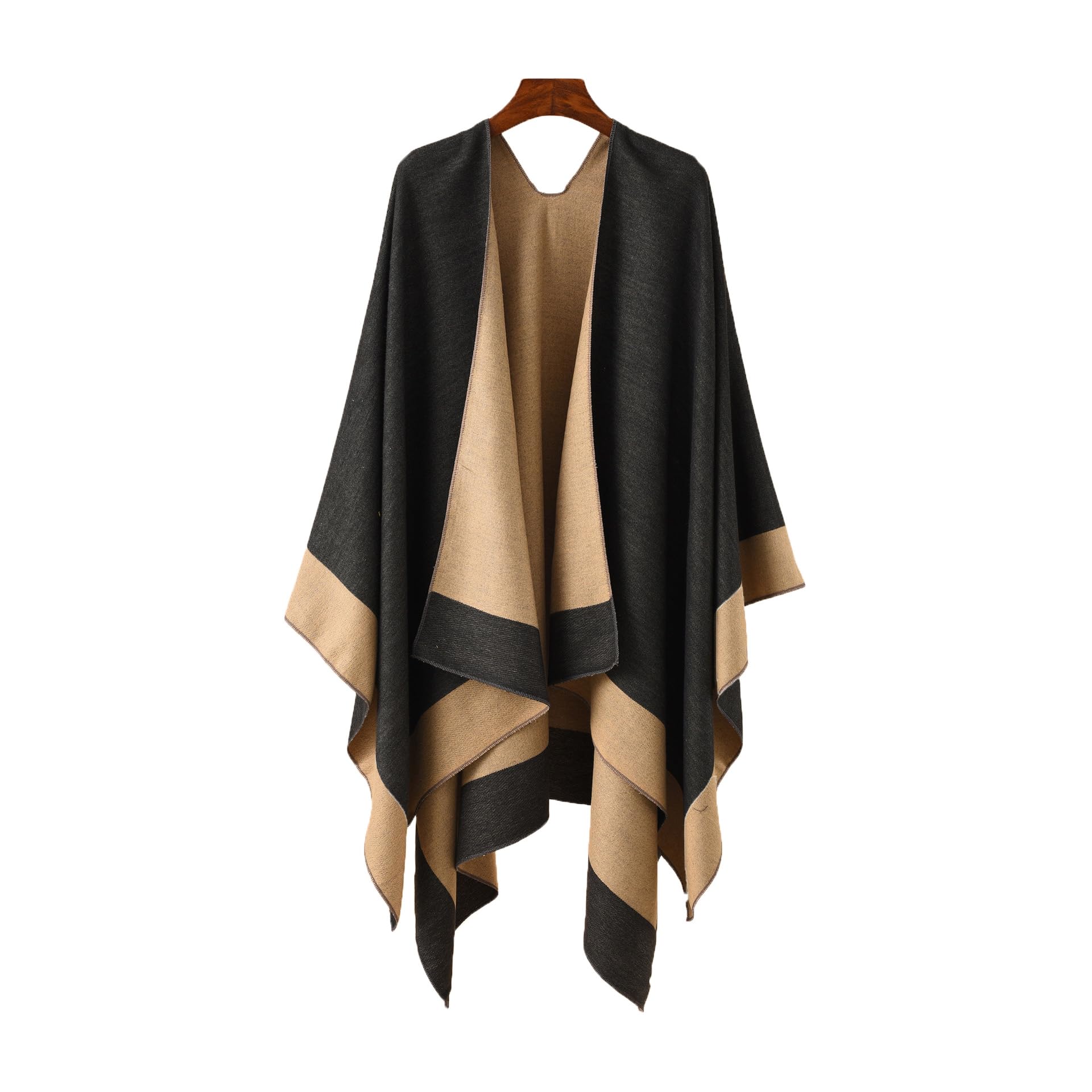 Sciarpa da Donna Poncho Invernale Elegante Caldo Scialle Poncho Mantella Sciarpe Aperte Sciarpe reversibili Scialle Inverno Autunno Regalo per Natale