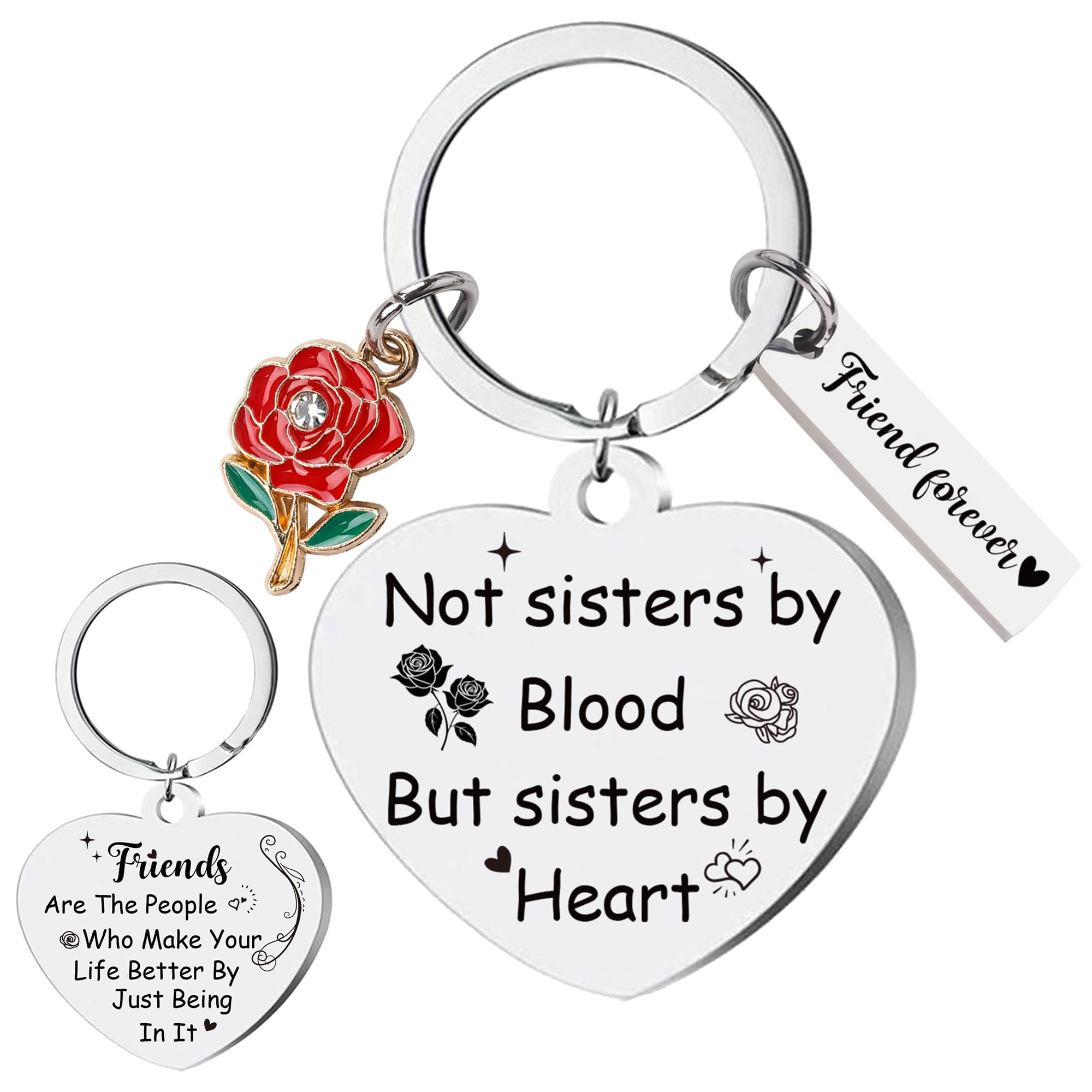 Llavero de amistad para mujeres, hermanas, mejores amigas, para adolescentes, regalo de cumpleaños, Navidad, graduación