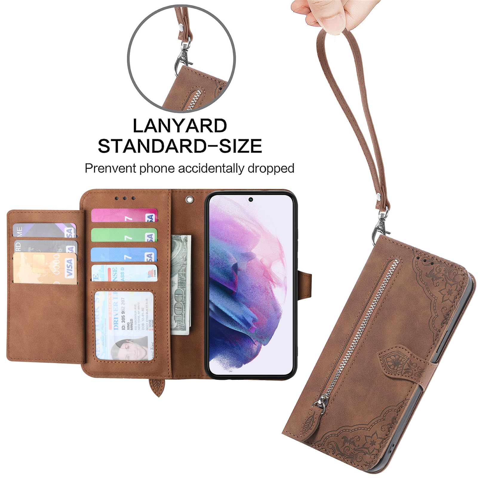 EasyShow Mobile Phone Case for Honor X6b Wallet Case, Honor X6b Wallet Magnetic Closure and Flip Stand Case - Image 2
