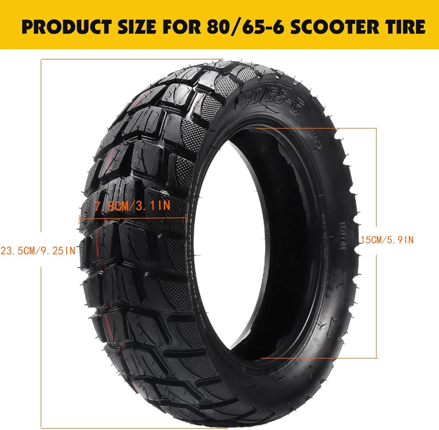 10 inch scooter tires,Replacement Thickened Pneumatic Tyres Off Road City Road Inflatable Tyre for Electric Scooter 255x80 10x3.0 80/65-6 scooter inner tubes