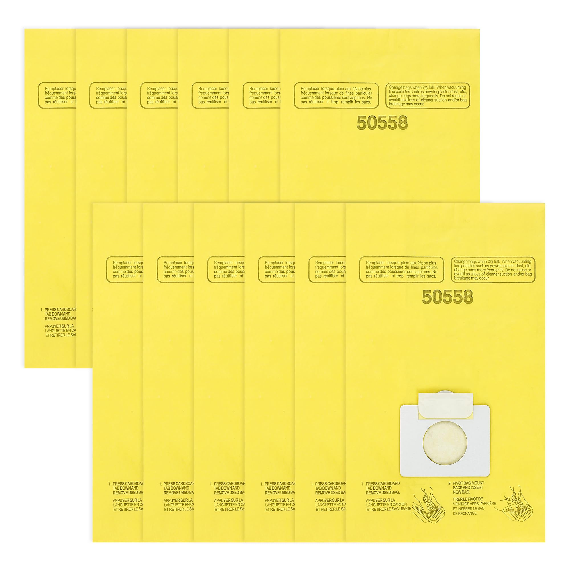 Budget-Friendly 5055 Vacuum Bags Replacement for Kenmore Canister Type C/Q 50555 50558 50557 - Pack of 12