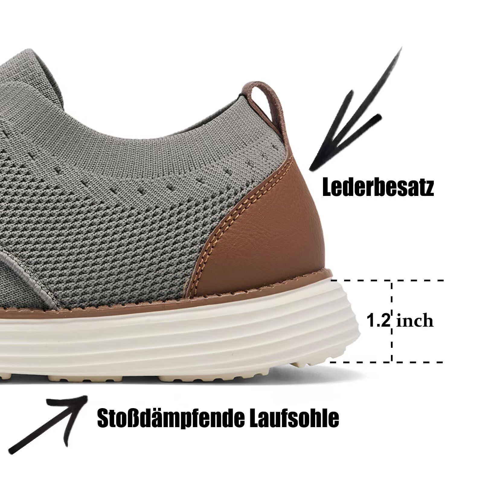SHULOOK Herren Atmungsaktive Gestrickte Sneakers Leichte Oxfords Schuhe Sommer Casual Lace Up Dress Schuhe für Männer