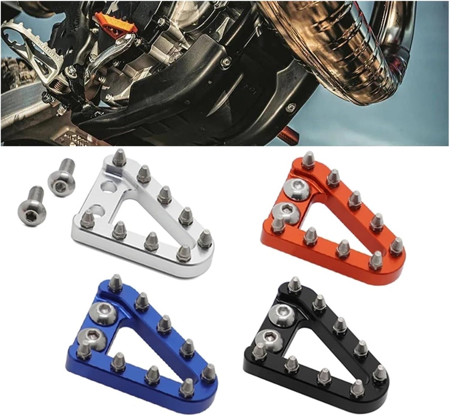 Motorcycle Brake Pedal Lever Step Plate Tip Fit for K-tm SX SXF XC XCF XCW EXC EXCF Fit for Husqvarna TC TE FC 125 250(15packs)