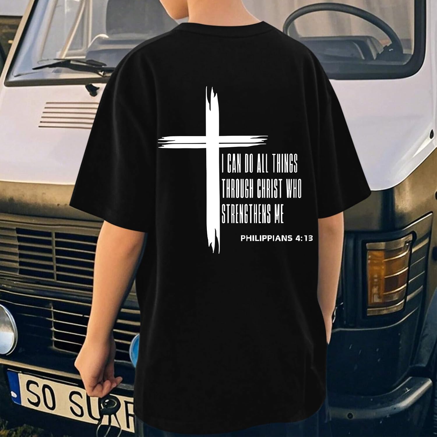 KEEVICI Boys Christian Graphic Tees God Jesus Shirts for Kids Cross Faith Bible Verse Inspirational Religious Cotton T Shirt - Image 4
