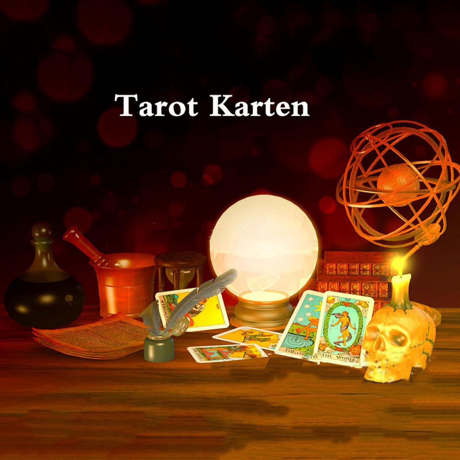 Tarot Cards for Beginners, Tarot Cards Set with Guide Book and Interpretations,Expert Readers,Valentine's Day Tarot Board Game for Family Celebrations,Red