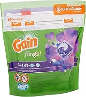 Vista 2 de Gain Flings - Cápsulas de detergente para ropa – Moonlight Breeze – 16 cápsulas por paquete – Paquete de 2 paquetes
