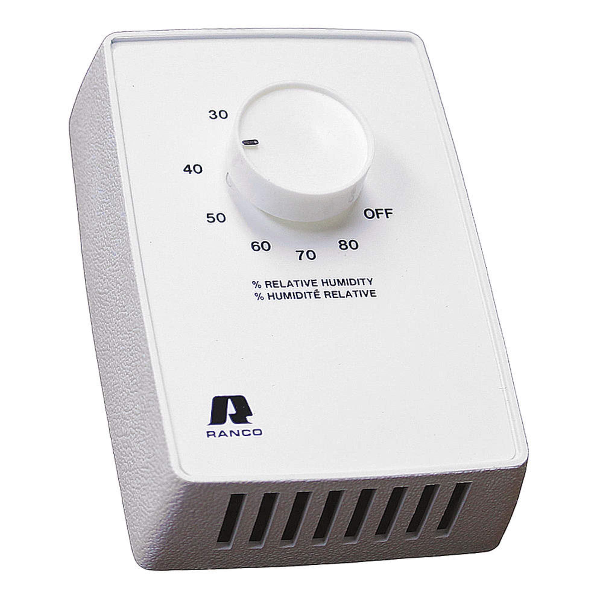 Fantech FH 20 Dehumidistat, Wall Mount, 12V-115V/10 Amp