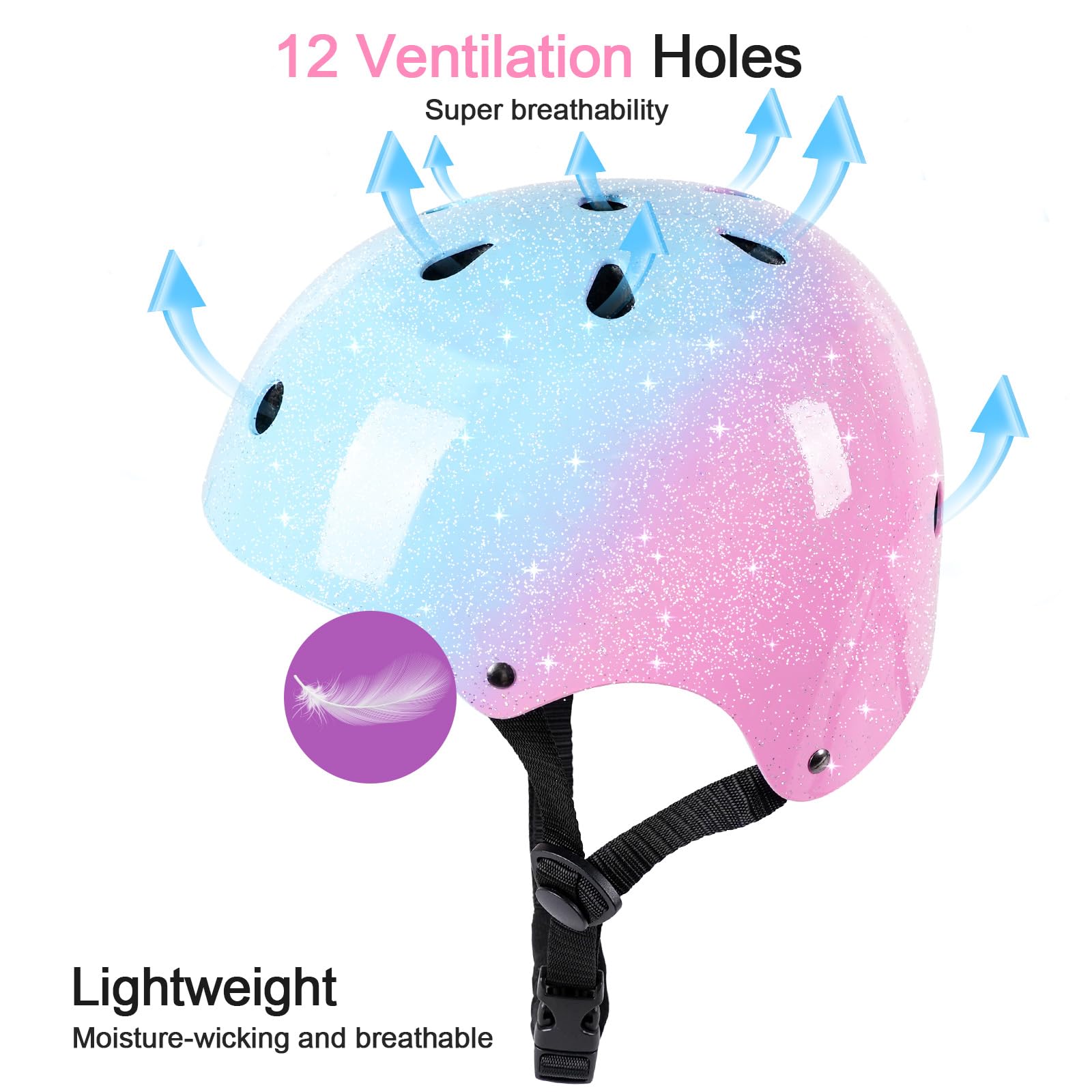 Casque de vélo pour enfants de 3 à 5 à 8 à 14 ans pour enfants, filles, garçons, garçons, scooter, vélo d'équilibre, patinage, skateboard