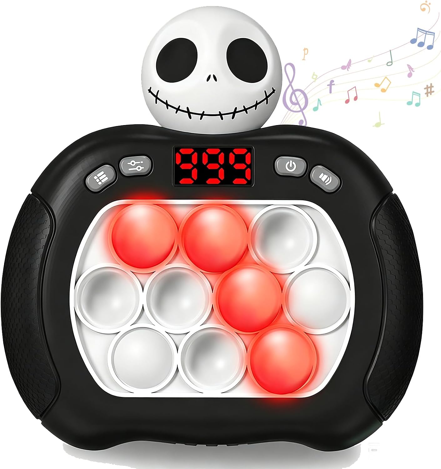 Nightmare Be Christmas Toys,Halloween Pop Push Game Light Up Fidget Toy,Boo Basket Stuffers for Kids Boys Grils Teens Age 3-12,Halloween Party Favors Trick or Treat Gifts