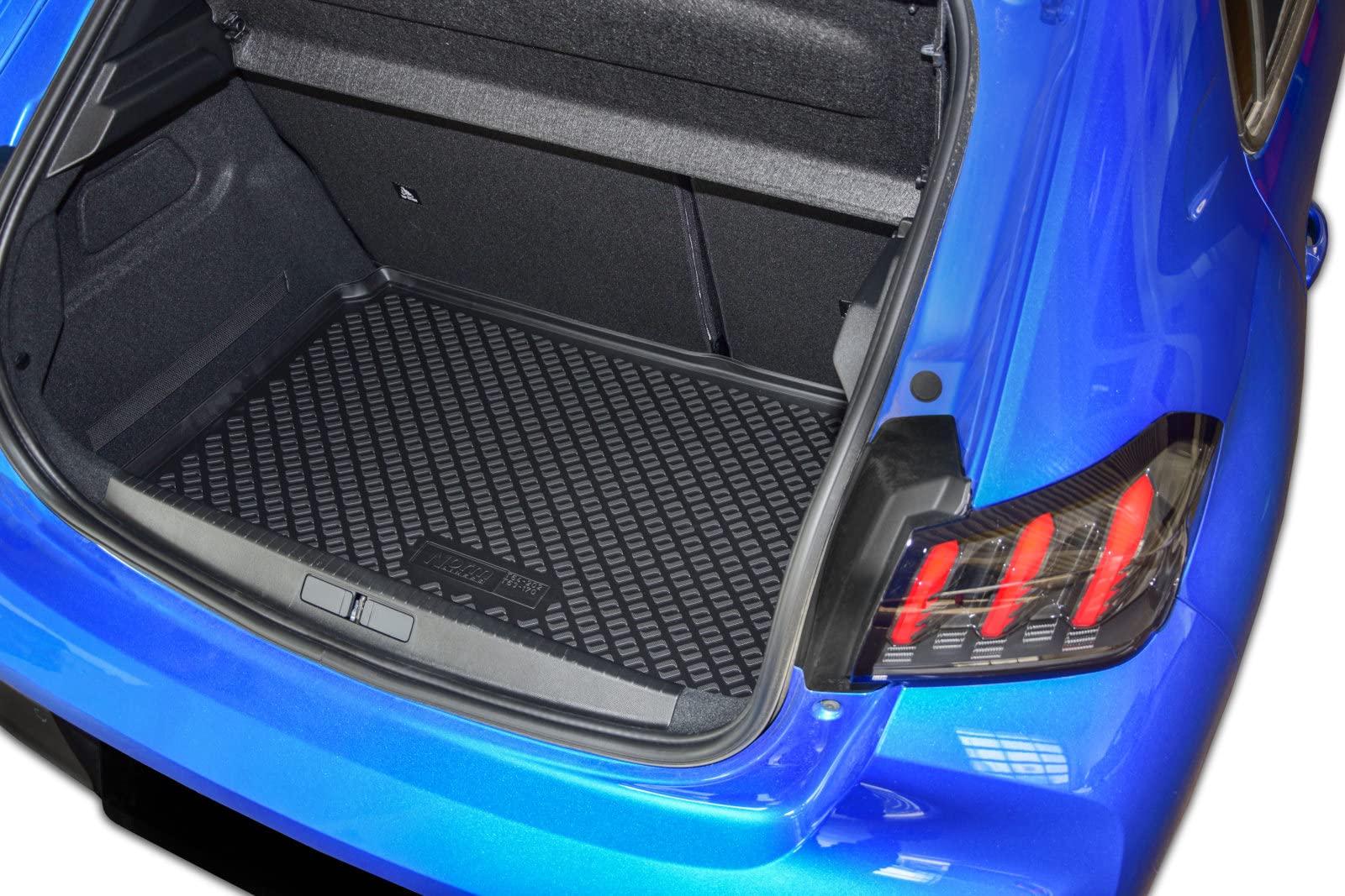 J&J AUTOMOTIVE | Tapis De Coffre en Caoutchouc TPE Toutes Saisons pour 208 Depuis 2019 Bord Haut Noir Antidérapant Toutes Saisons Adapté Animaux de Compagnie - 5