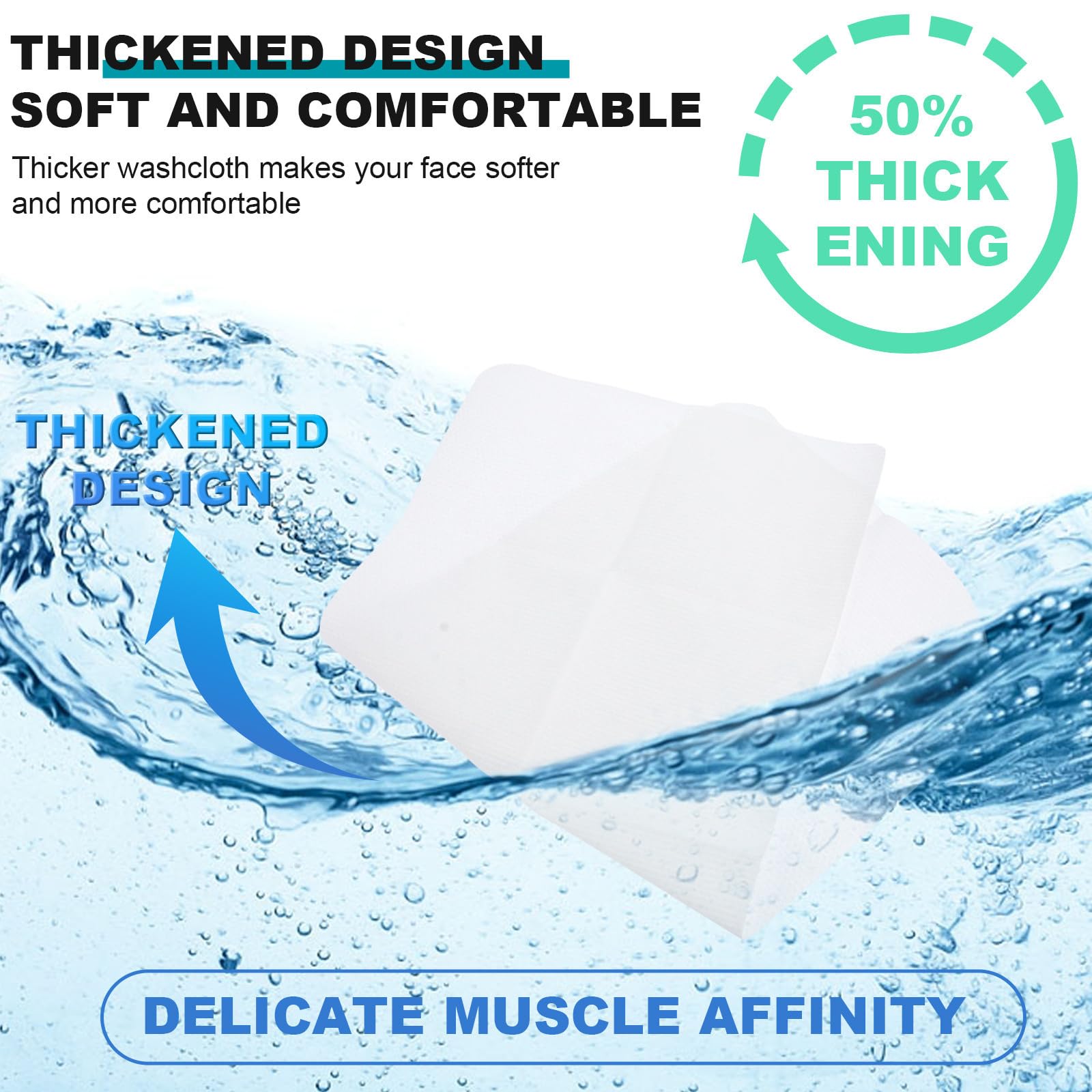 DOITOOL 100 Piezas Toallas Desechables para Cabello Toalla de Viaje de Pulpa de Madera Plegable Absorbente para SPA, Viaje y Deportes