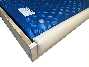 Strobel Organic 2-Piece Coverall 9.75-in Front Padded Waterbed Rail Cap Faux Leather, Brown