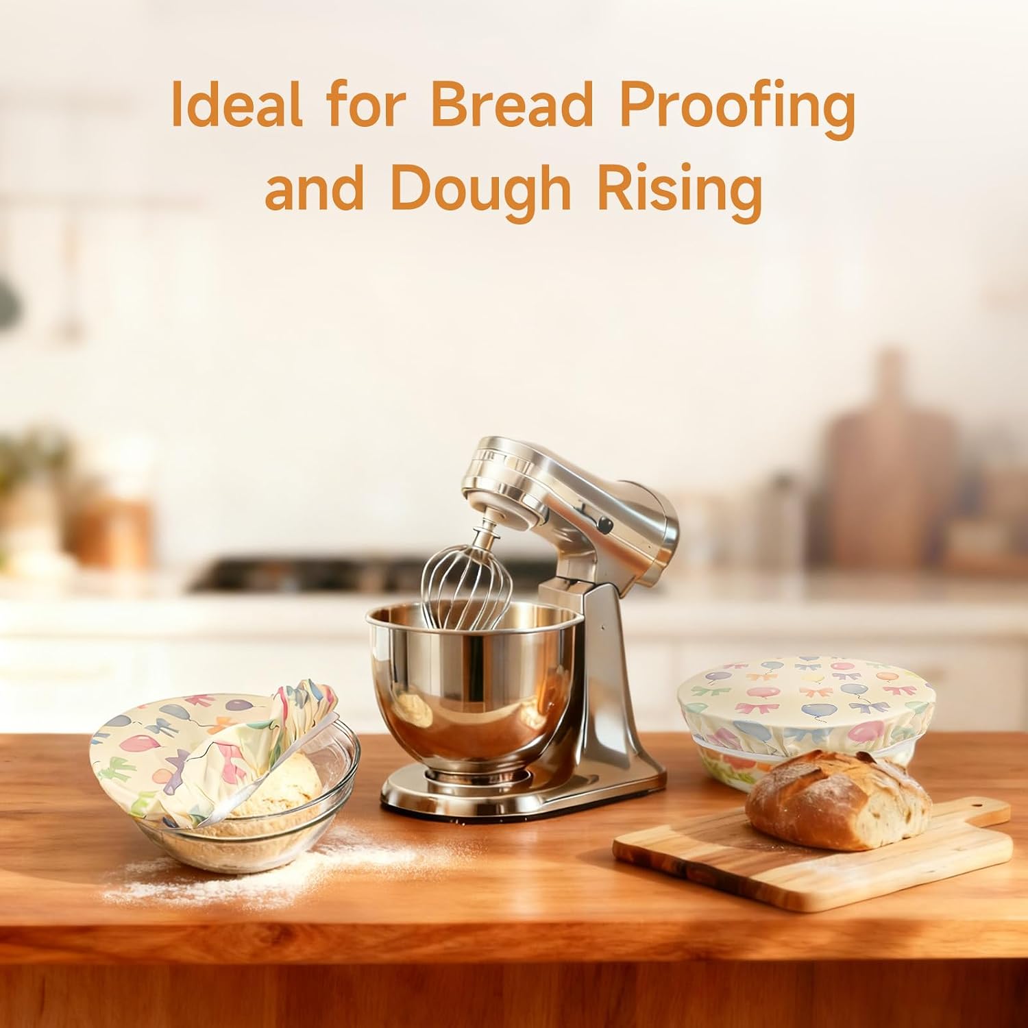 2Pack Beeswax Bowl Covers for Bread Proofing, Sourdough Cover 10''