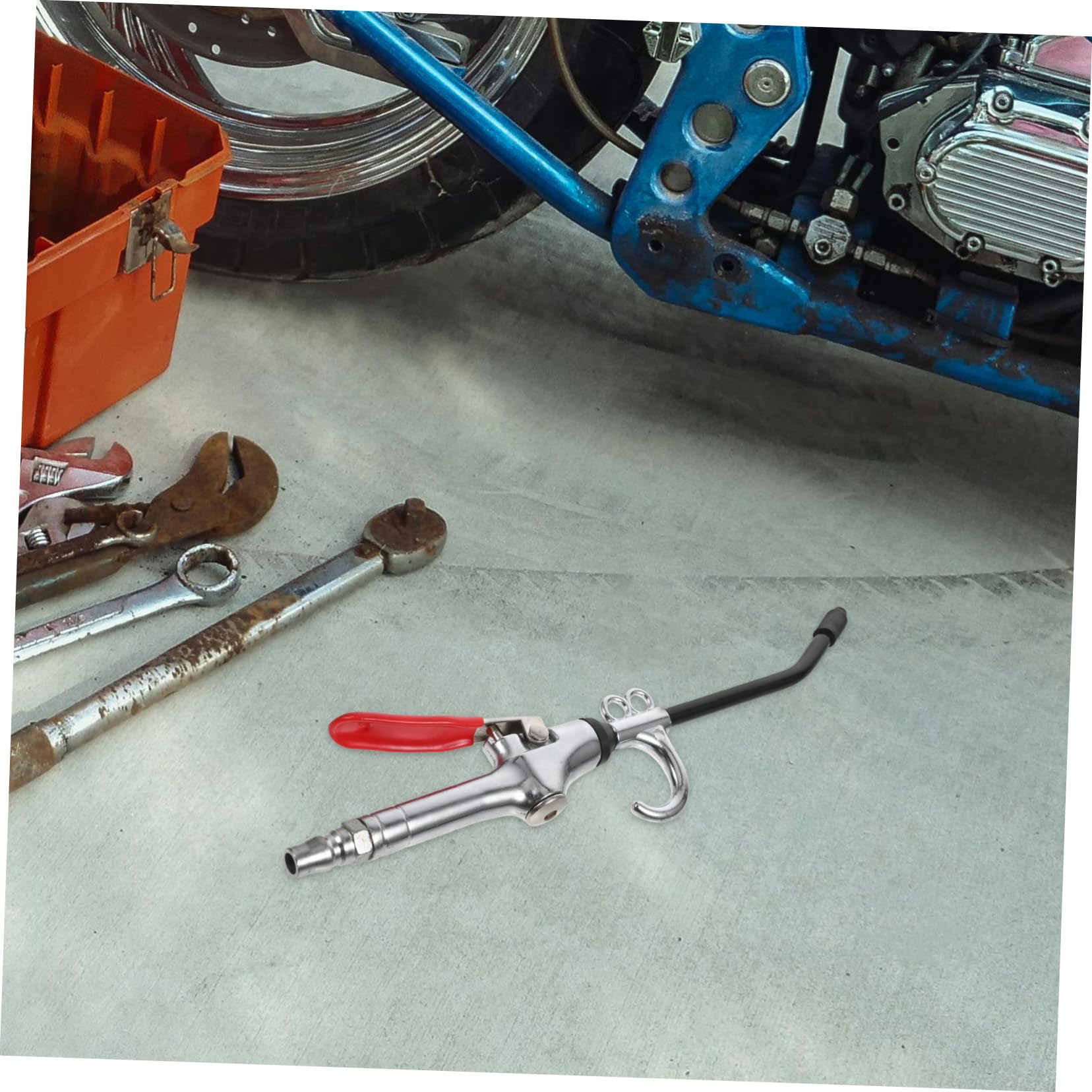 5pezzi Compressore Aria Professionale Con Ugello Lungo Accessorio Per Rimozione Polvere e Pulizia Interni Auto Design Ergonomico e Alta Pressione Per Efficienza Ottimale