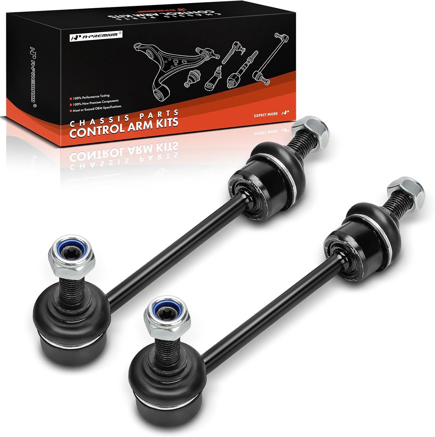 A-Premium 2 x Rear Sway Bar Links Stabilizer Bar Links, Compatible with Genesis G80 2018-2020, G90 2017-2022 & Kia K900 2019-2020