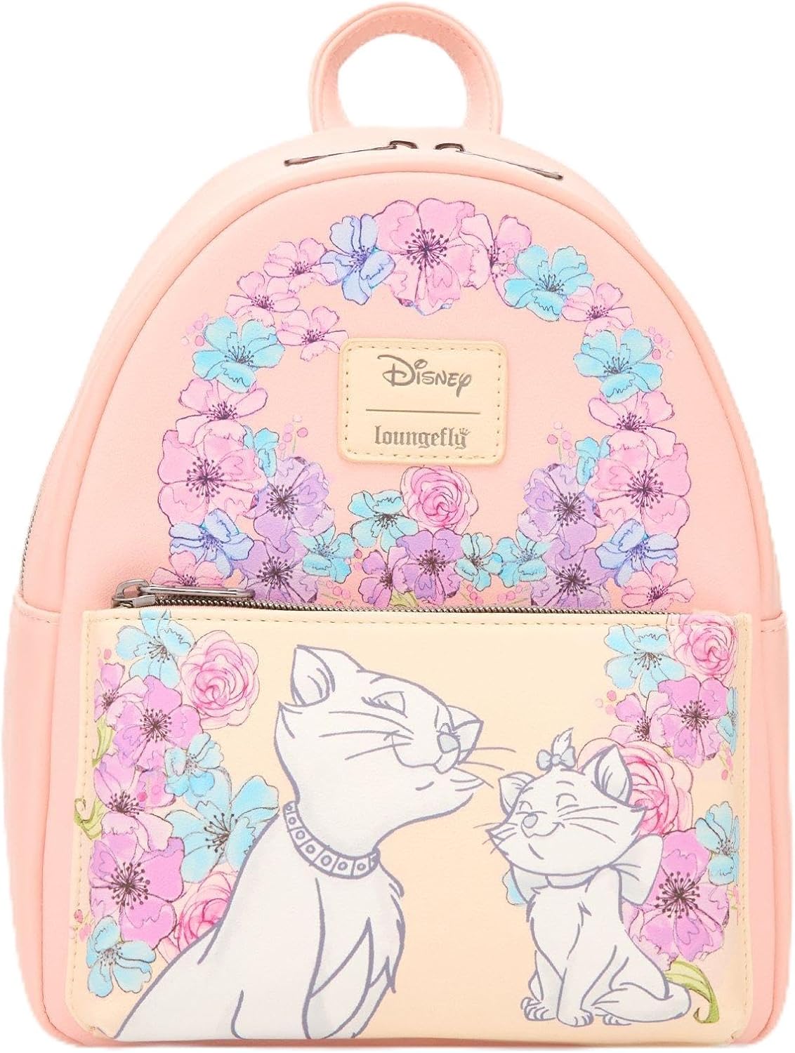 Loungefly Disney The Aristocats Duchess & Marie Floral Mini Backpack LIGHT PINK NONE