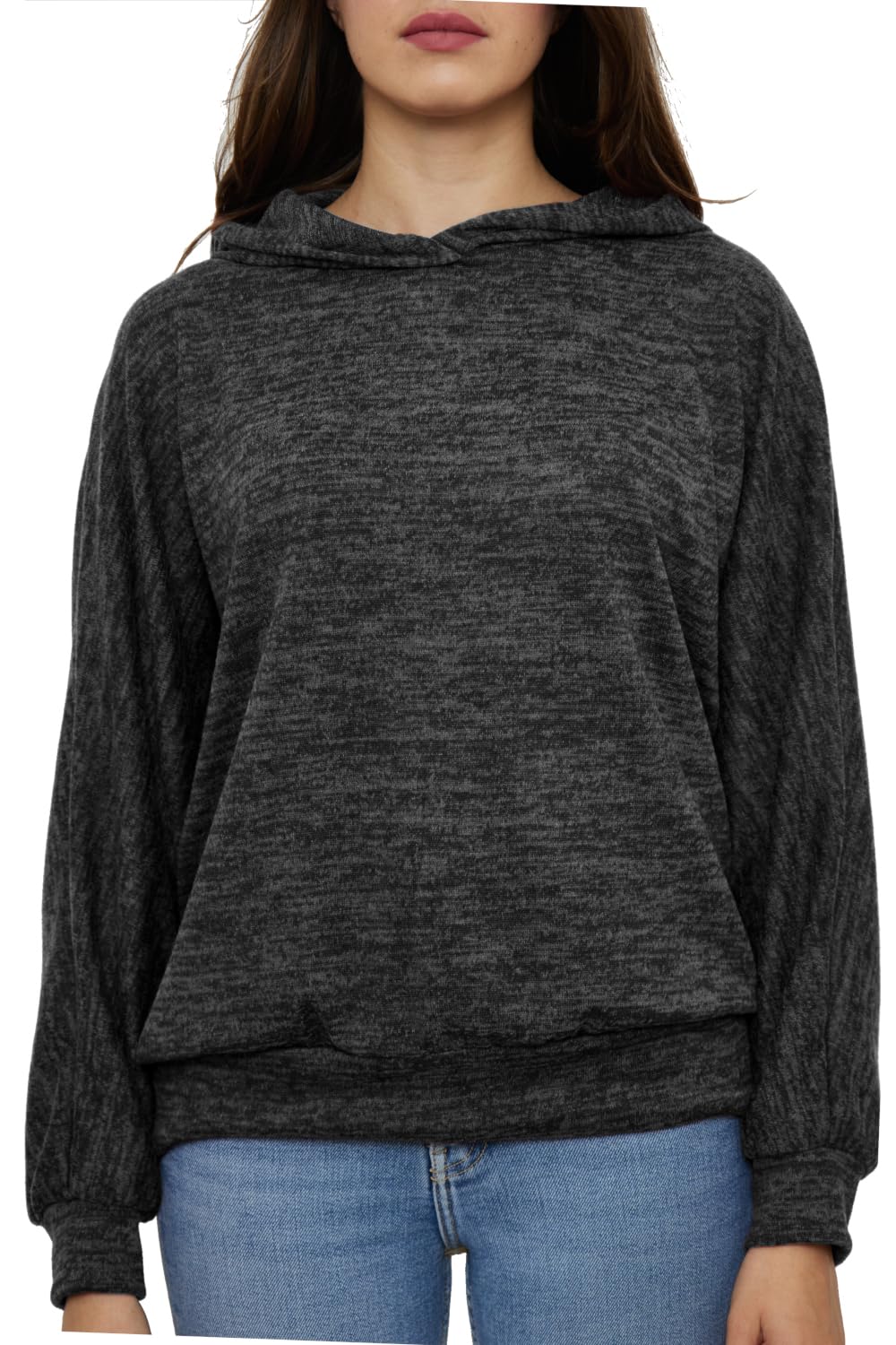 Van Der Rich ® - Großer Pullover mit Buchstabendruck, mit Haube - Damen