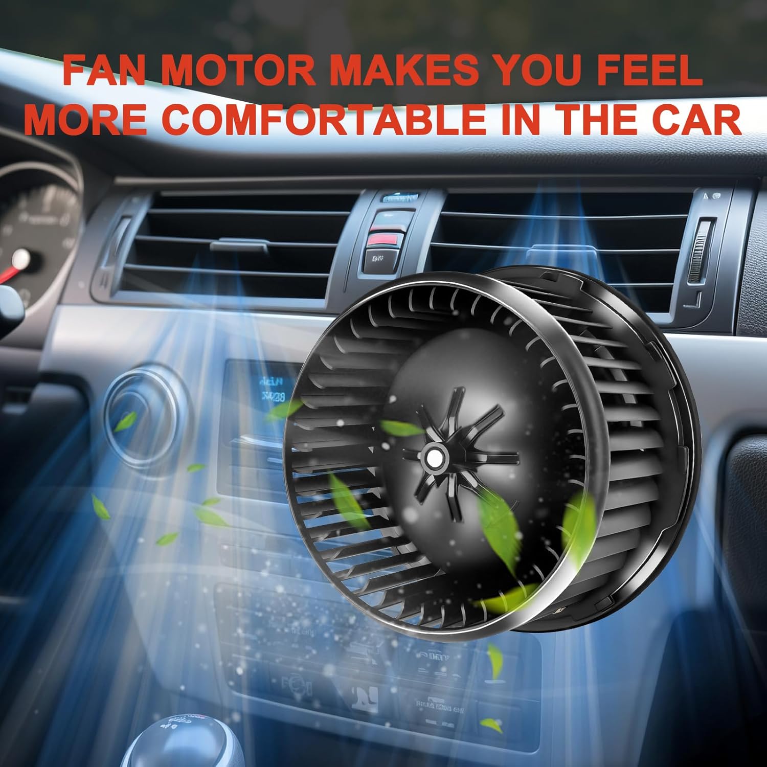 AC Blower Motor Fan HVAC Heater Motor Replacement Compatible with Chevy for Avalanche 1500/2500, for Silverado 1500/2500/3500, for Sierra 1500/2500/3500 for Yukon for Escalade EXT 700191