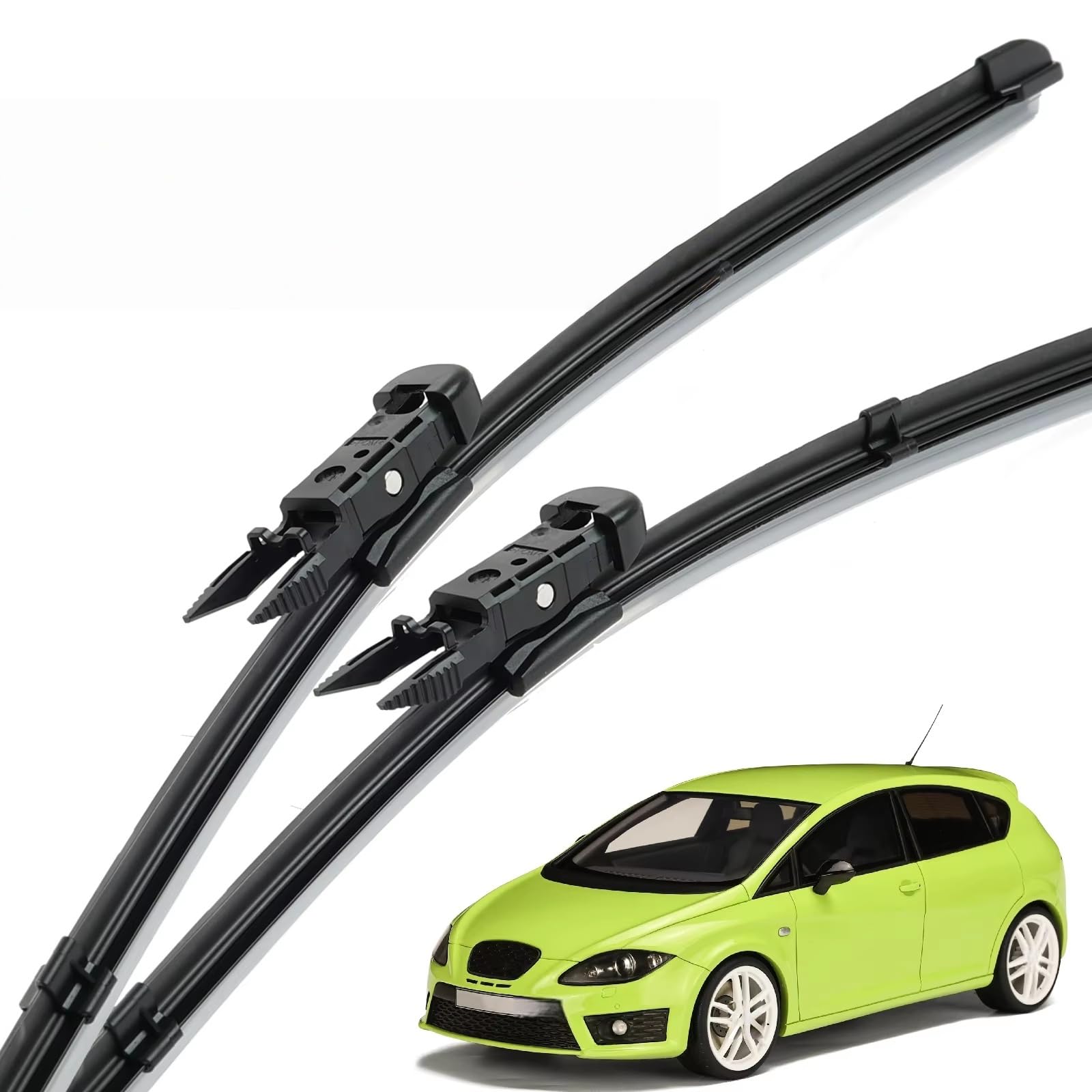 PAPEP Windscreen Wiper Blades for Seat Leon León 2005-2012 26"+26", Front Replacement Wipers OEM Quality Water Repellent Rubber Automotive Windshield