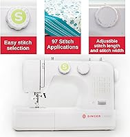 Vista 4 de SINGER Máquina de coser SM024 con kit de accesorios incluido, 24 puntadas, simple e ideal para principiantes