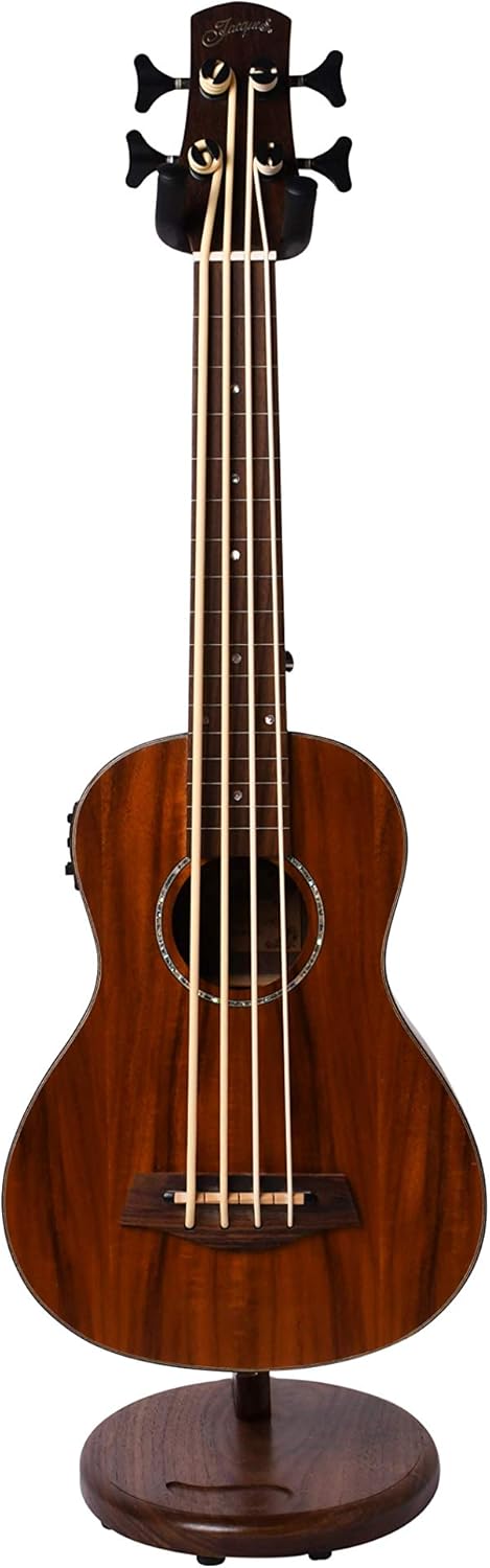 Ruach Music RM-GS3-W Wooden Ukulele Guitar Stand - Walnut Wooden Ukulele Stand, 1 Piece
