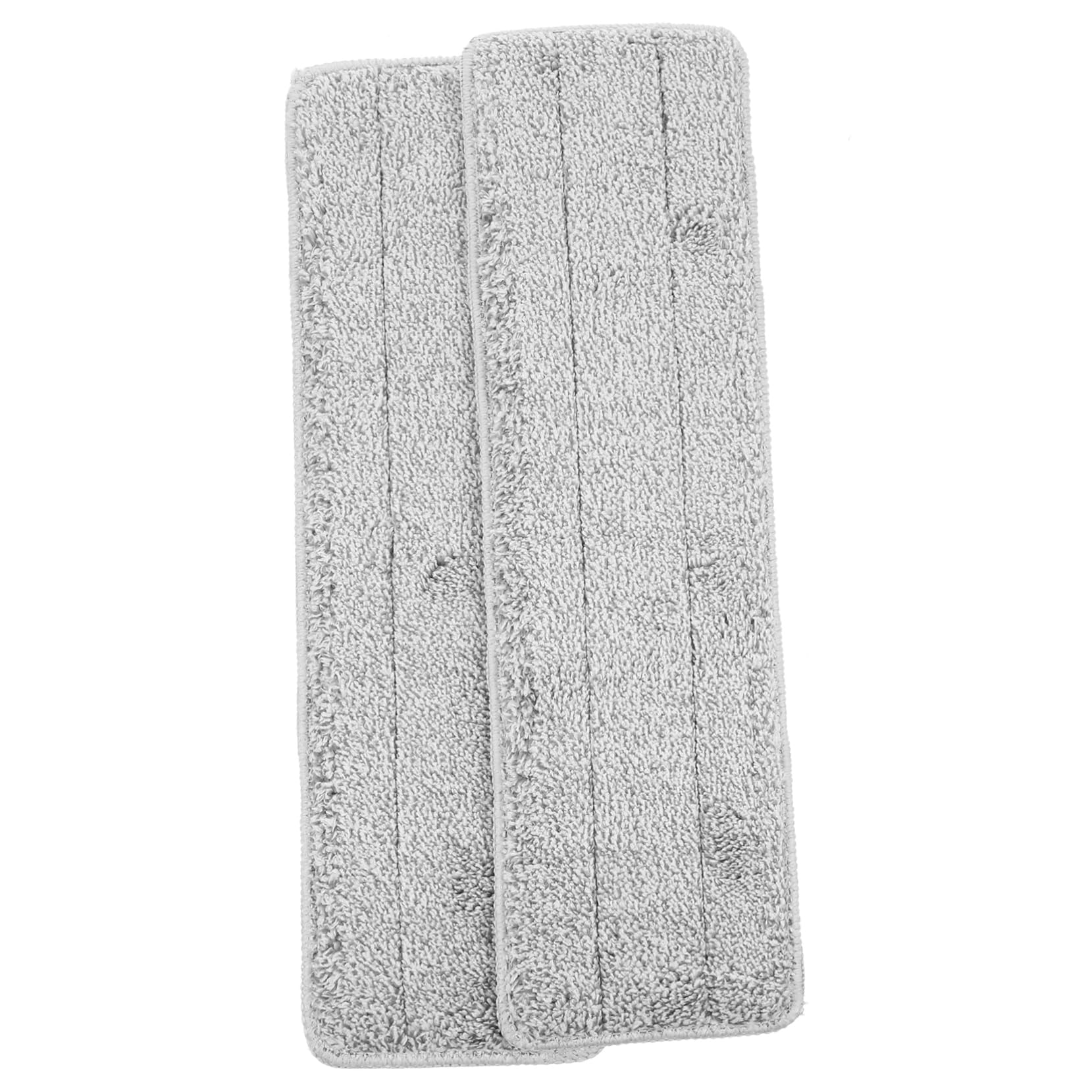 PACKOVE 3 Set Mop Commerciale Bagnato con Pastiglie Riutilizzabili Scopa Testine di Ricambio Bagno Mop Riutilizzabile Ricarica Mop Pad Tampone Casa Grigio Fibra Superfine 2 Pezzi*3