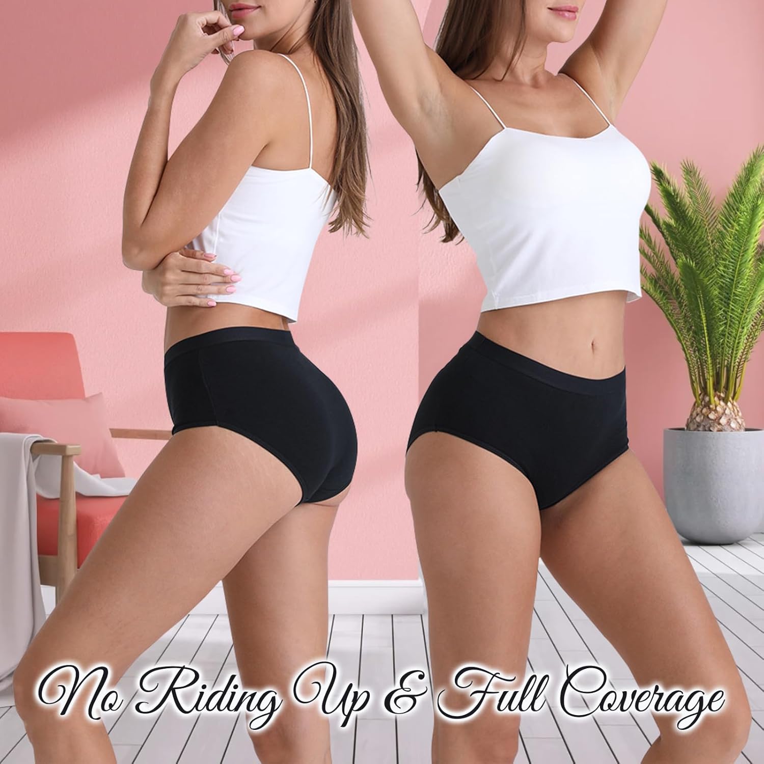 Women's Sexy Lace Underwear Pack Ladies Seamless Panties Pretty Underpants Soft Comfortable No Show Briefs - Image 5