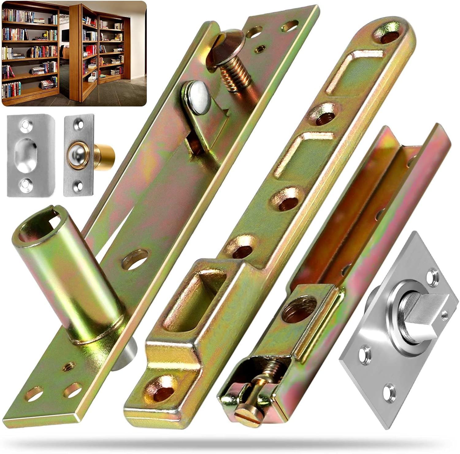 Door Pivot Hinges,Invisible Pivot Hinge System with Door Ball Catch