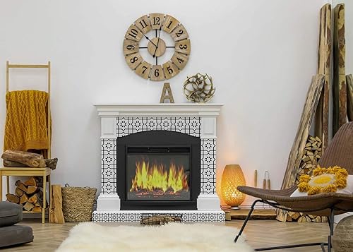 Miniatura 4 de Mi Alma - Calcomanías para azulejos en blanco y negro, juego de 24 calcomanías para azulejos en muro, para baño y cocina, simplemente despegar para