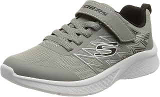 Kids Boy's Microspec-Texlor Sneaker, Grey/Black, 10 Toddler