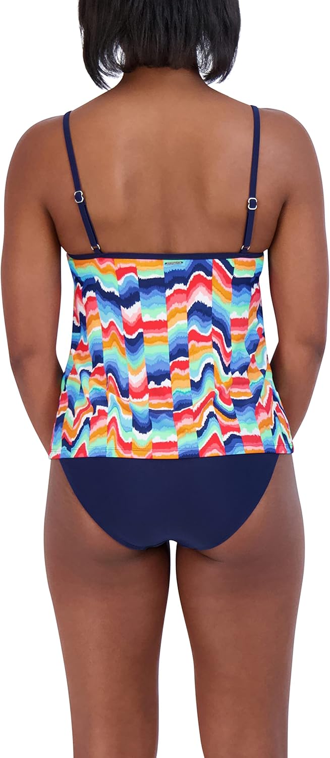Nautica Women's Tankini Swimsuit Set– Quick-Dry, UPF+, Bathing Suit Top, Swim, Beach, Pool & Resort Wear