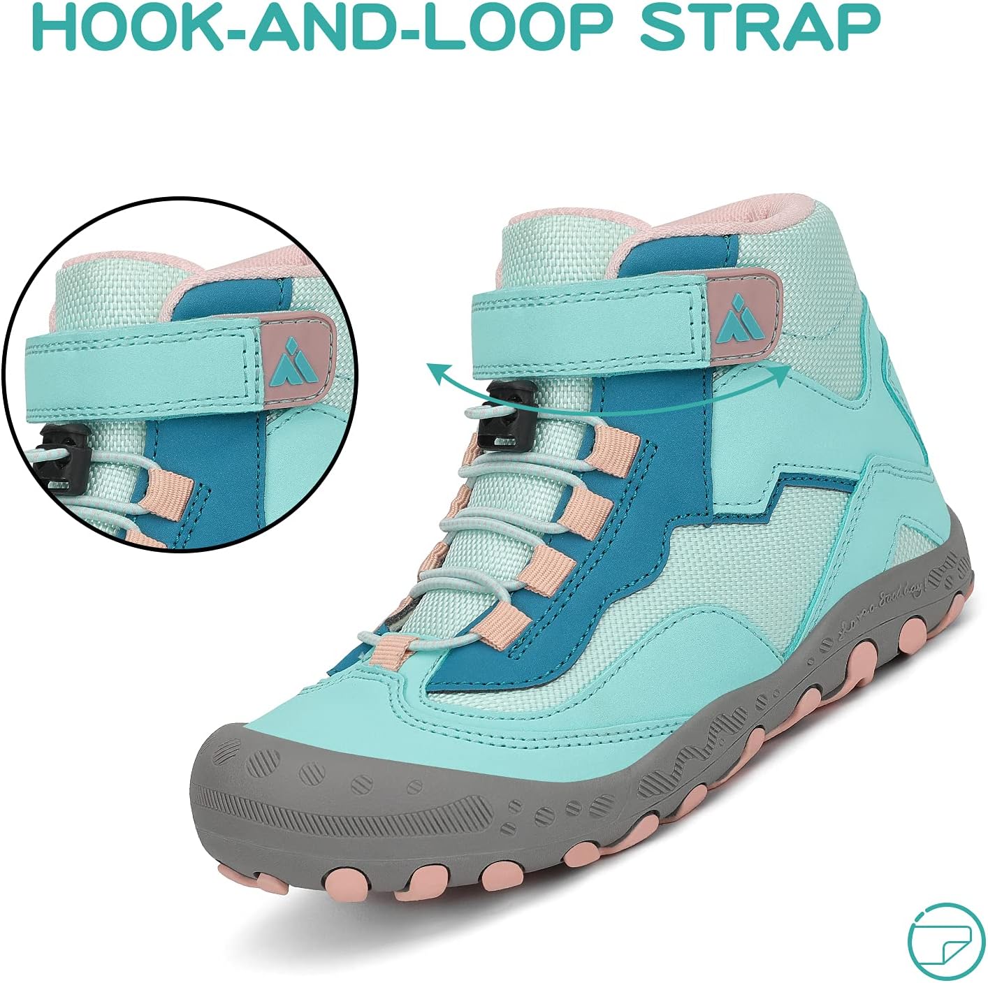 Mishansha Kids Water Resistant Hiking Boots, Boys Girls Anti Collision Anti-Skid Athletic Outdoor Adventure Trekking Shoes - Image 4