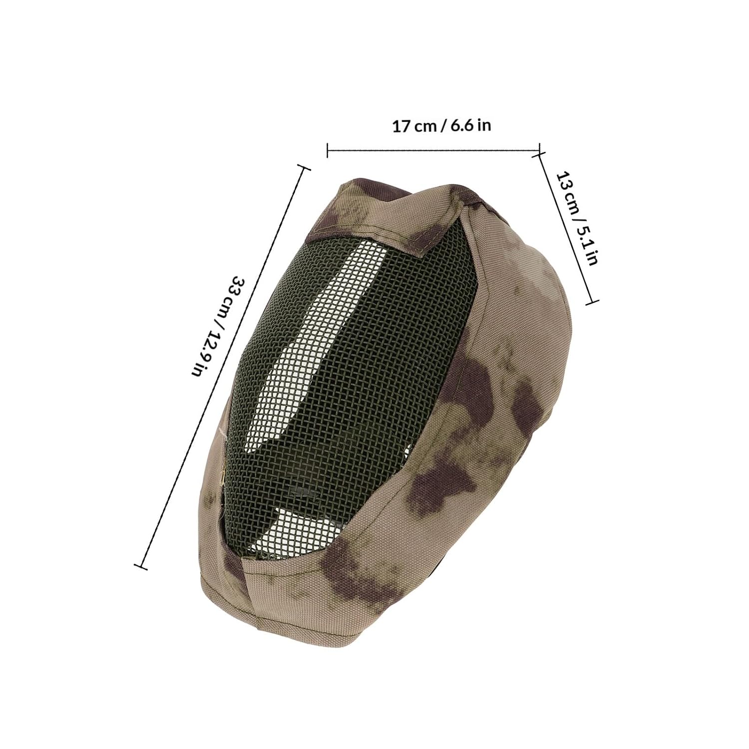 PRETYZOOM Fencing Full Face Mask Metal Mesh Protective Cover Steel Wire Outdoor Combat Anti-impact Face Guard for Sports and Hunting