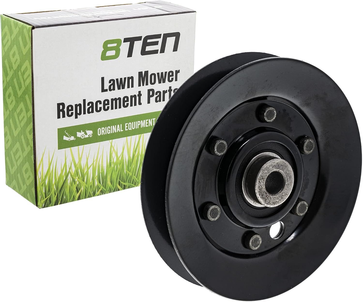 8TEN Idler Pulley for Snapper Toro MTD Troy Bilt Bronco Groundsmaster 120 1-1029 95-7668 756-0487 | Fits Toro Bronco 14 (1-0422, 1-0423), Charger 9 (1-7931, 1-7932), Charger 10 (1-7041, 1-0410), Charger 12 (1-7251, 1-7252