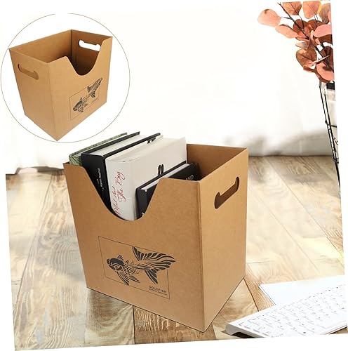 Miniatura 3 de Milisten Caja de archivador de caja, caja de almacenamiento de libros, estantes de archivos para escritorio, organizador de juguetes, cubos de