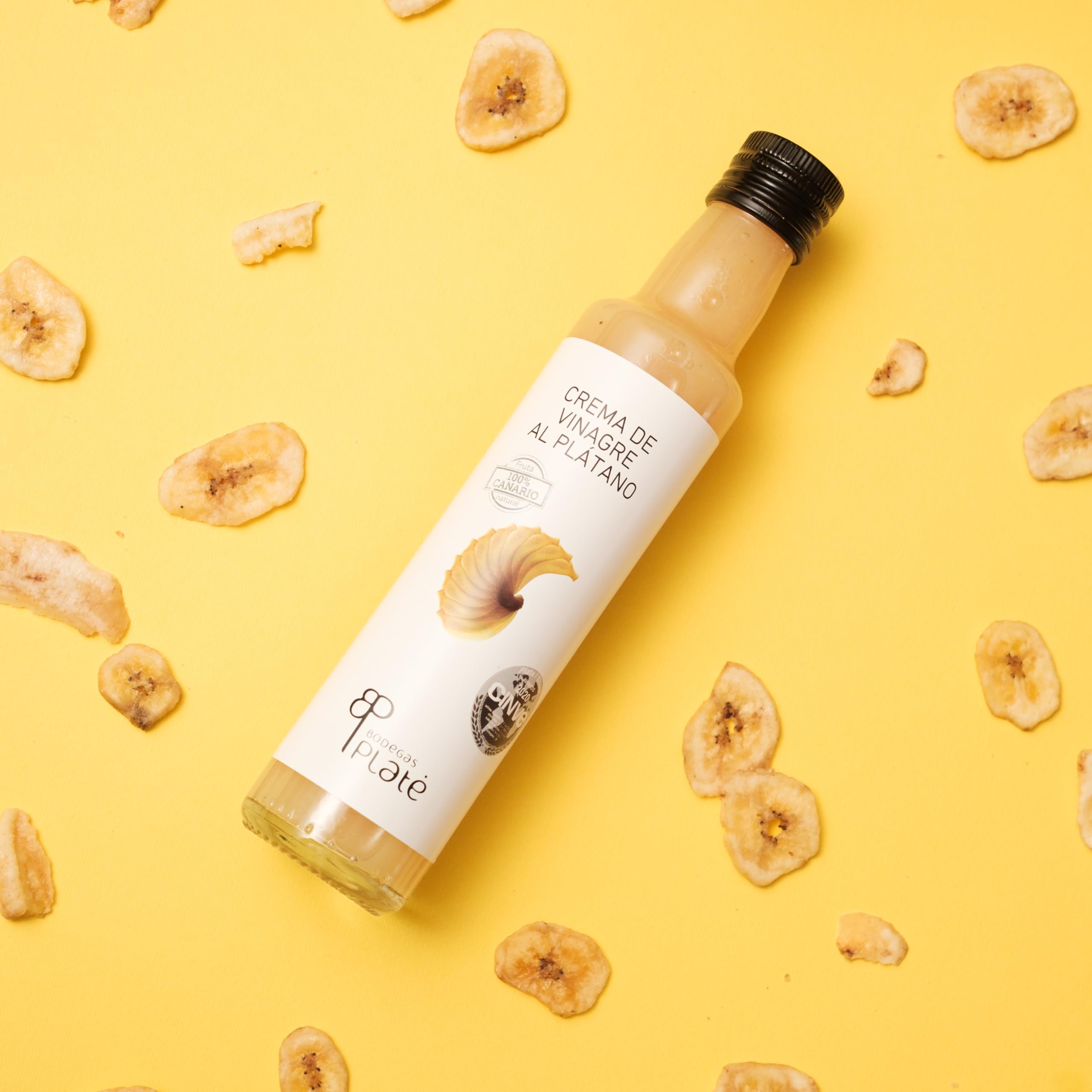 Crema de Vinagre de Plátano 250 ml | Aderezo artesanal natural vegano sin gluten