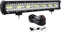 AUXTINGS 58cm 480W LED Munkalámpa Szett - Hármas Fénysávú Kiegészítő Fényszóró Kábelkötegekkel, Terepjárókhoz, Teherautókhoz, IP67 Vízálló,  1
